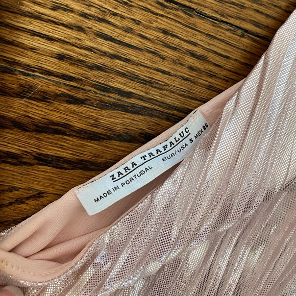 Zara pink metallic top - Picture 3 of 3